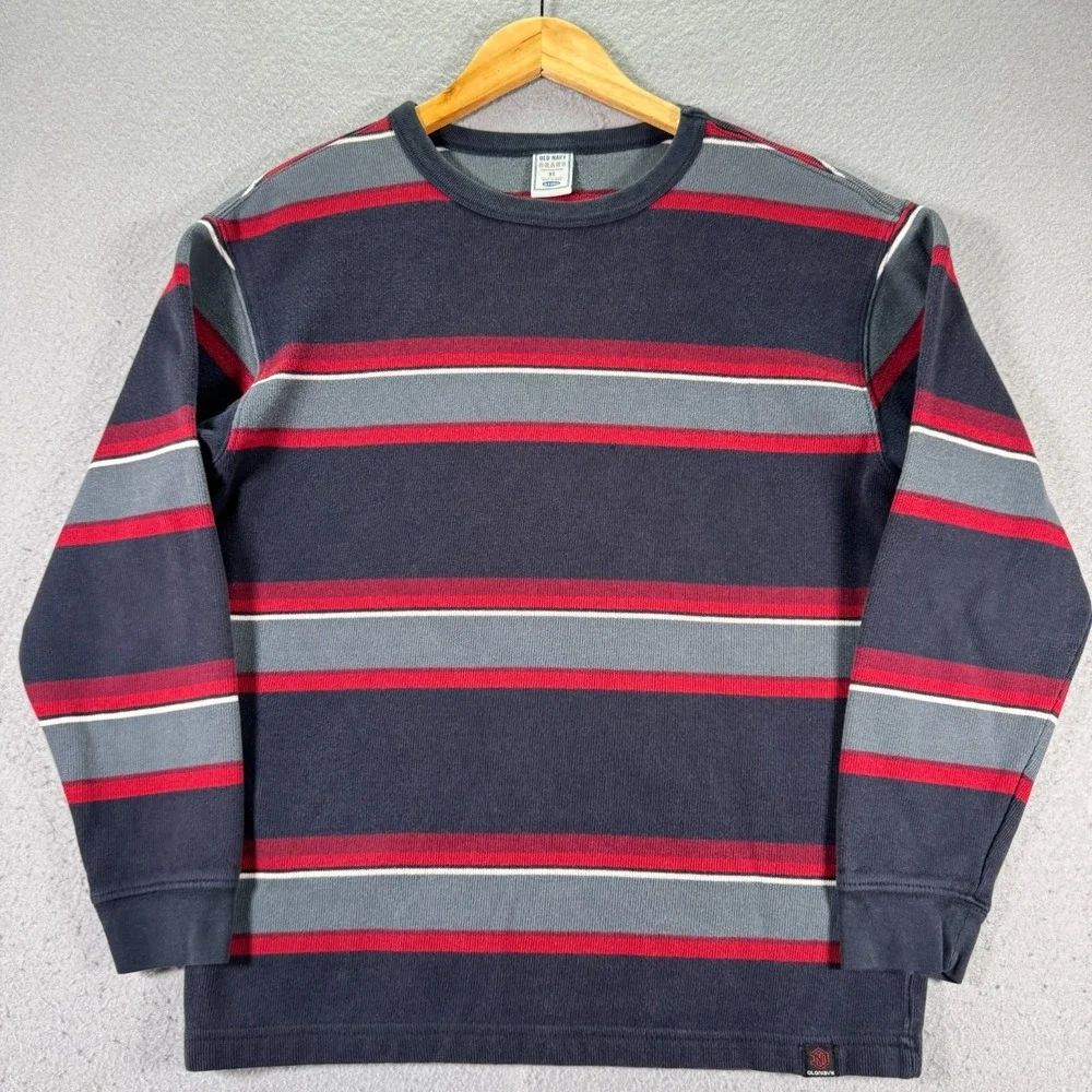 Vintage Old Navy Long Sleeve Sweater Youth‎ XL Multicolor Stripe Trendy Comfort